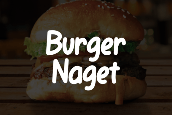 Burger Naget Font - Featured Image