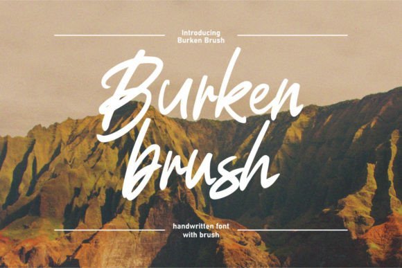 Burken Brush Font - Featured Image