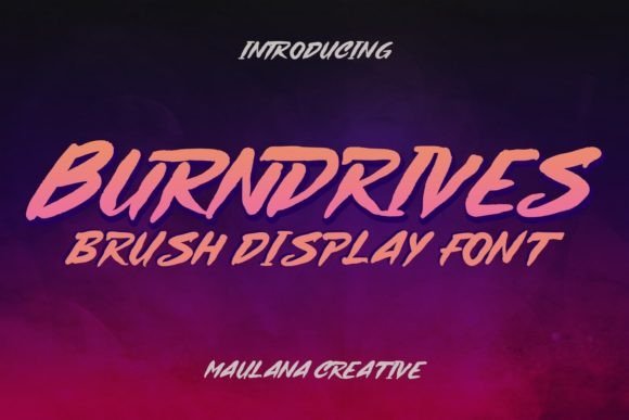 Burndrives Font - Featured Image
