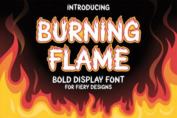 Burning Flame Font - Featured Image