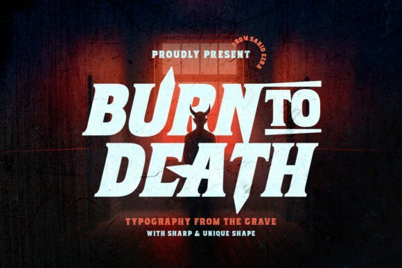Burntodeath Regular Font - Featured Image