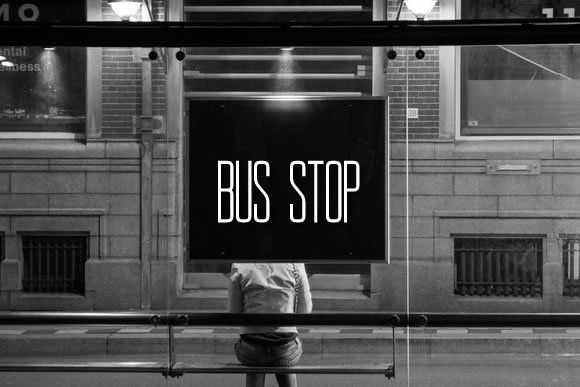 Bus Stop Font - Featured Image