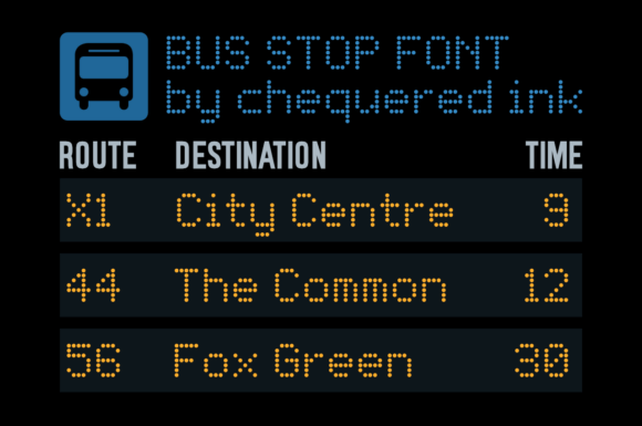 Bus Stop Font - Featured Image