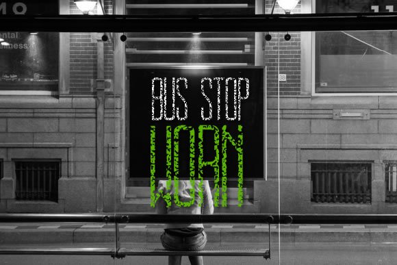 Bus Stop Worn Font - Featured Image