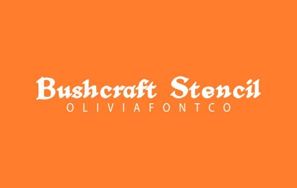 Bushcraft Stencil Font - Featured Image