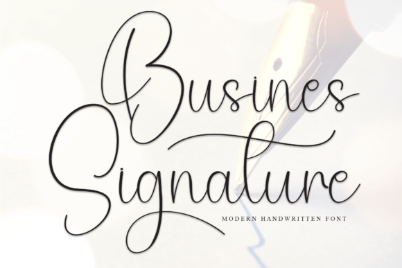 Busines Signature Font - Featured Image