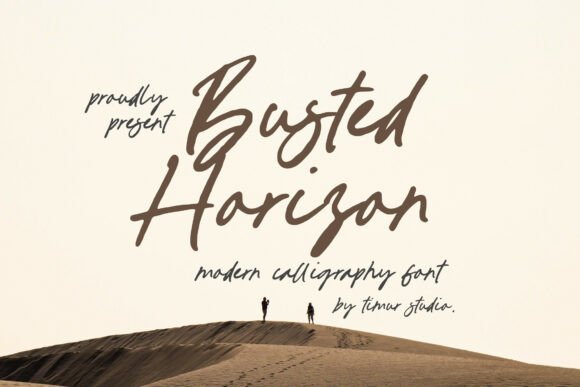 Busted Horizon Font - Featured Image