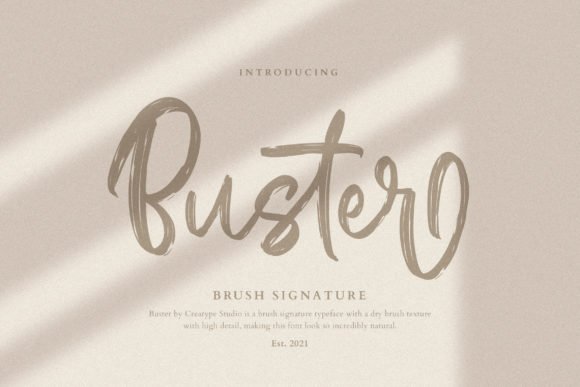 Buster Brush Signature Font - Featured Image