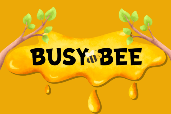 Busy Bee Font - Featured Image