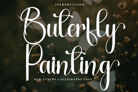 Buterfly Painting Font - Featured Image