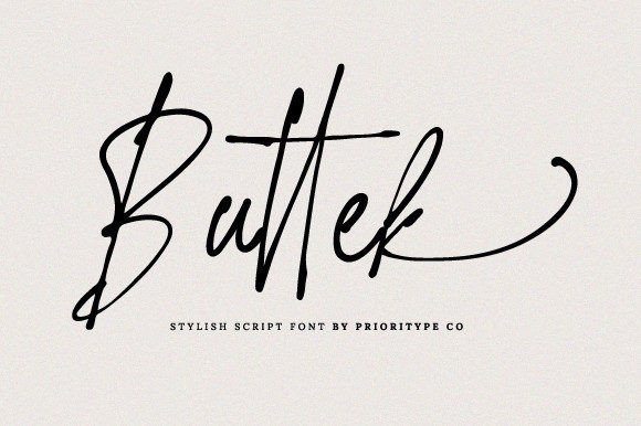 Buttek Font - Featured Image