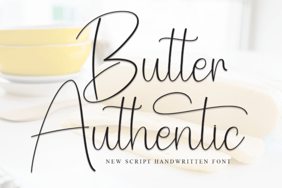 Butter Authentic Font - Featured Image