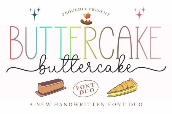 Butter Cake Duo Font - Featured Image