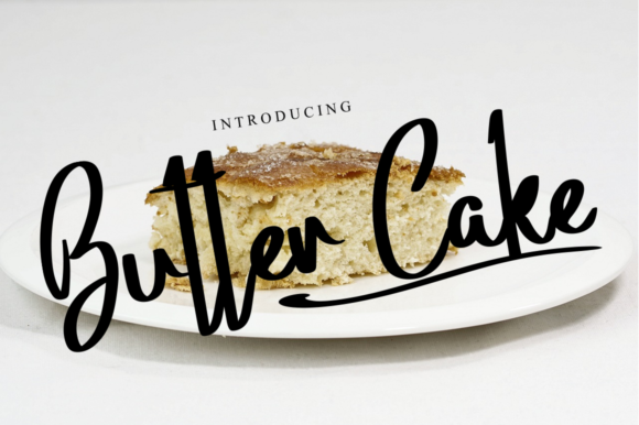 Butter Cake Font - Featured Image
