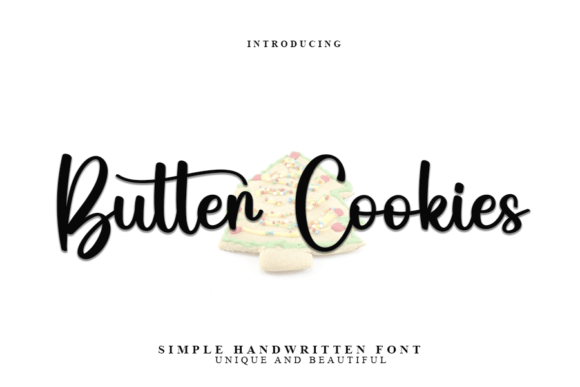 Butter Cookies Font - Featured Image
