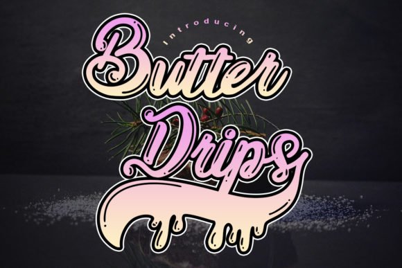 Butter Drips Font - Featured Image