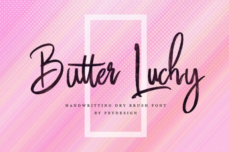 Butter Luchy Font - Featured Image