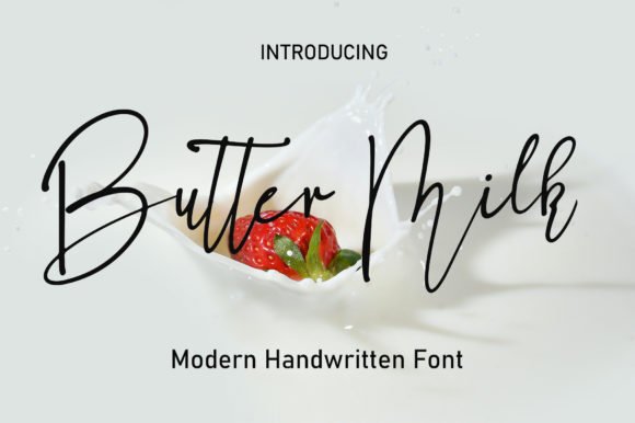 Butter Milk Font - Featured Image