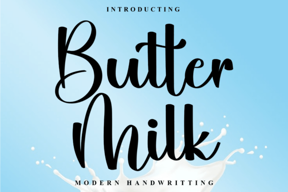 Butter Milk Font - Featured Image