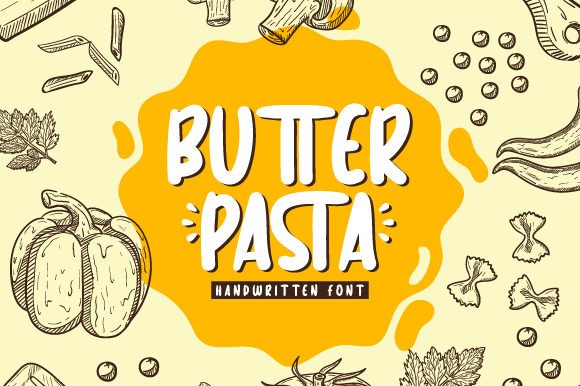 Butter Pasta Font - Featured Image