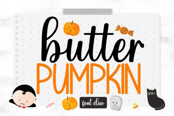 Butter Pumpkin Duo Font - Featured Image
