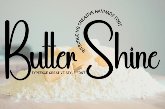 Butter Shine Font - Featured Image