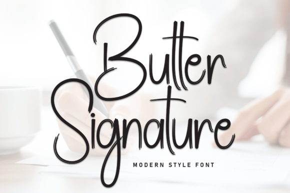 Butter Signature Font - Featured Image