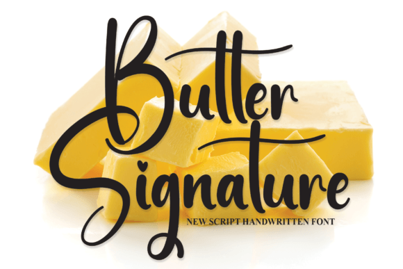 Butter Signature Font - Featured Image