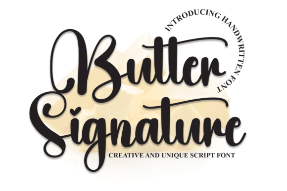 Butter Signature Font - Featured Image