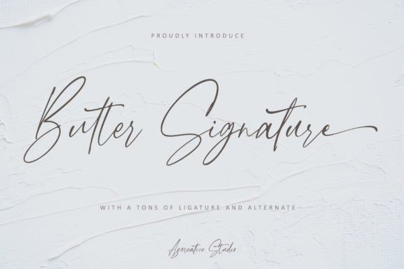 Butter Signature Font - Featured Image