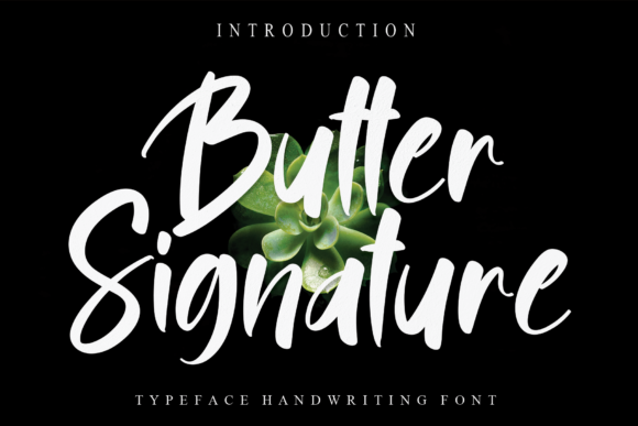 Butter Signature Font - Featured Image