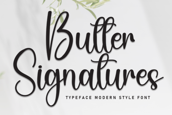 Butter Signatures Font - Featured Image