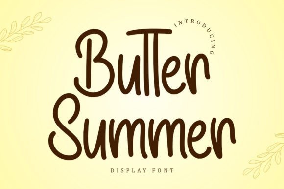 Butter Summer Font - Featured Image