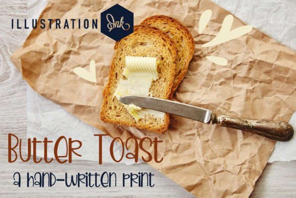 Butter Toast Font - Featured Image