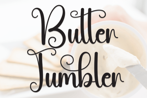 Butter Tumbler Font - Featured Image