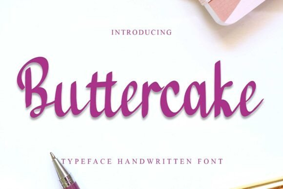 Buttercake Font - Featured Image