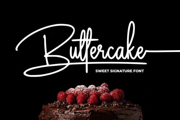 Buttercake Font - Featured Image