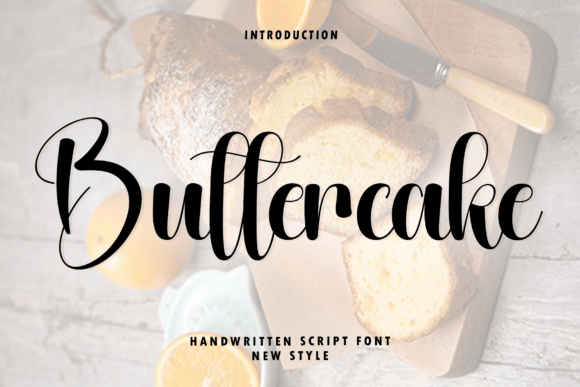 Buttercake Font - Featured Image