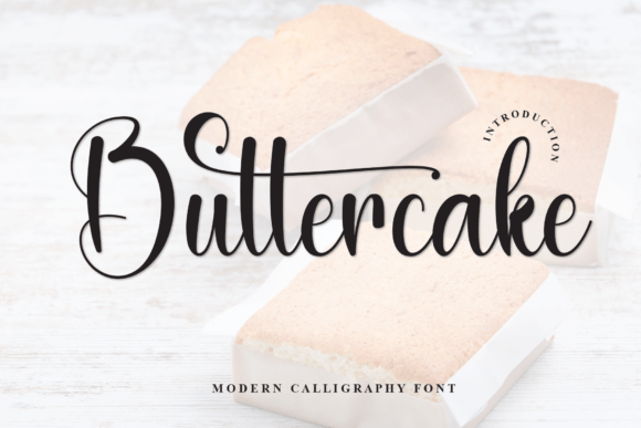 Buttercake Font - Featured Image