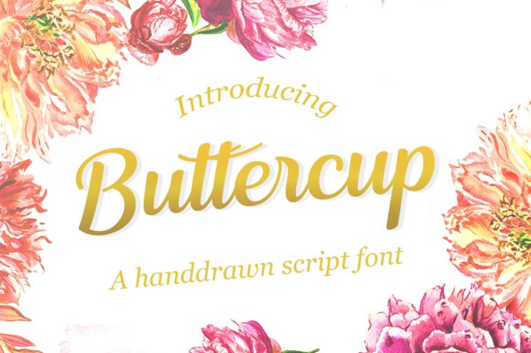 Buttercup Font - Featured Image