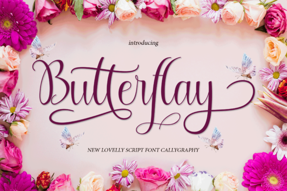 Butterflay Font - Featured Image