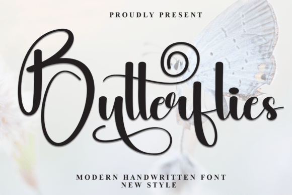 Butterflies Font - Featured Image