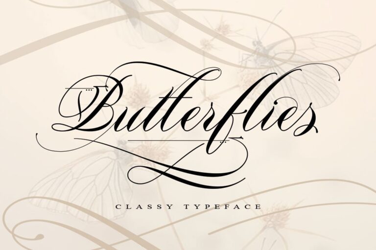 Butterflies Font - Featured Image