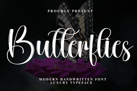 Butterflies Font Font - Featured Image