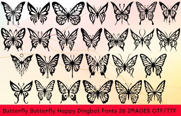Butterfly Butterfly Happy Font - Featured Image