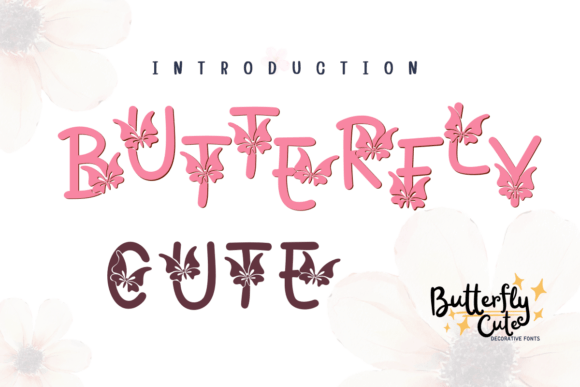 Butterfly Cute Font - Featured Image