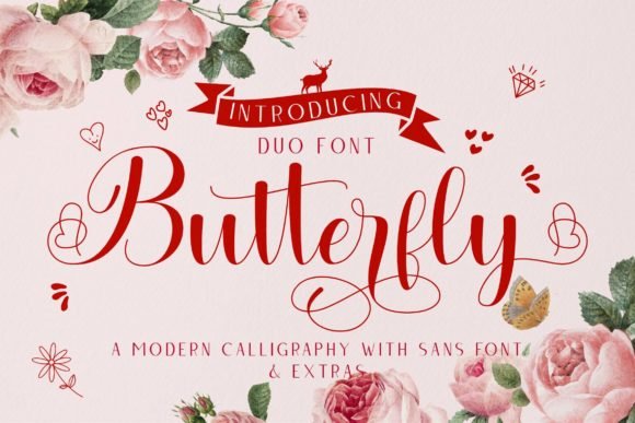 Butterfly Duo Font - Featured Image