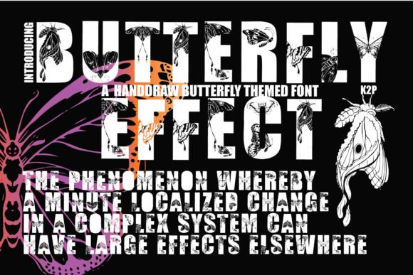 Butterfly Effect Font - Featured Image
