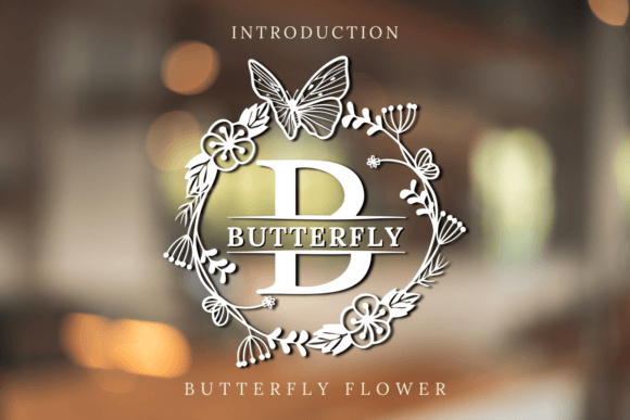 Butterfly Flower Font - Featured Image