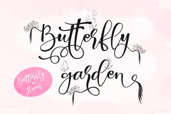Butterfly Garden Font - Featured Image